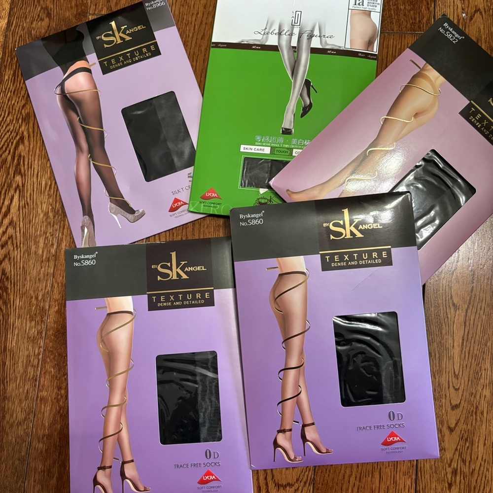 Black Sheer Pantyhose Collection